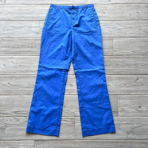 Ralph Lauren Womens Blue Flat Front‎ Straight Leg Casual Chino Pants Size 8